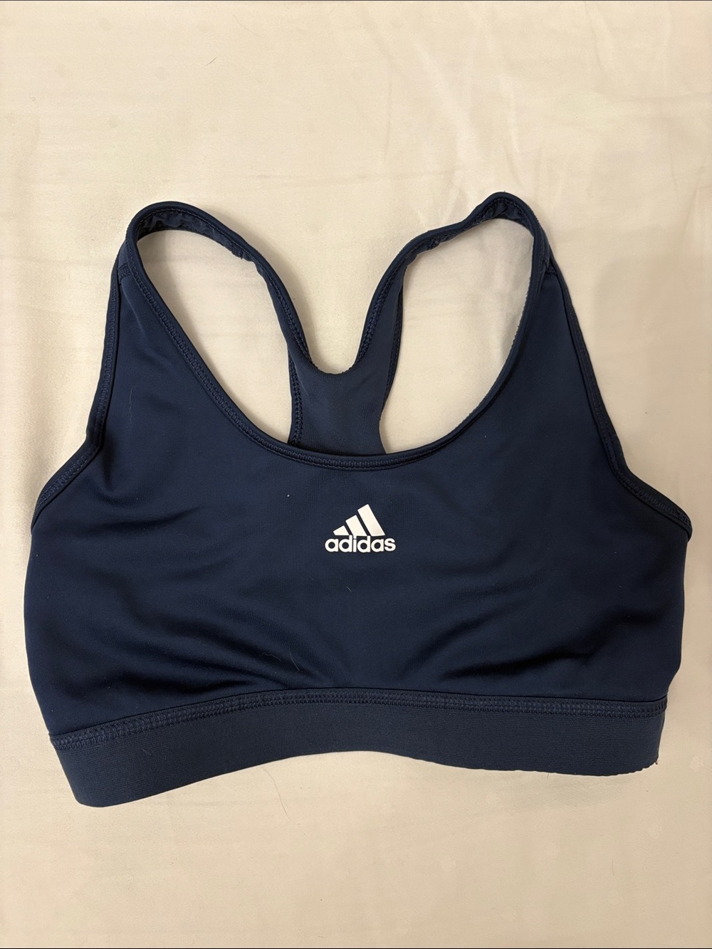 adidas Navy Racerback Performance Sports Bra